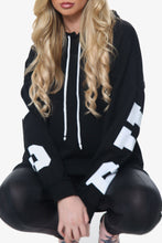 Cargar imagen en el visor de la galería, White Buffalo Slogan Print Oversized Hoodie
