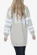 将图片加载到图库查看器中，White Buffalo Slogan Print Oversized Hoodie
