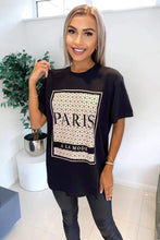 Load image into Gallery viewer, Paris Printed Casual Girls T-Shirts
