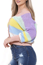 Φόρτωση εικόνας στο εργαλείο προβολής Συλλογής, Yellow Stripe Button Knitted Cardigan
