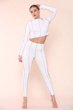 Load image into Gallery viewer, White Exposed Seam Co-Ord Set
