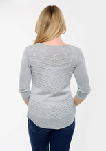 Φόρτωση εικόνας στο εργαλείο προβολής Συλλογής, White V Shape Filigree Knitted Jumper
