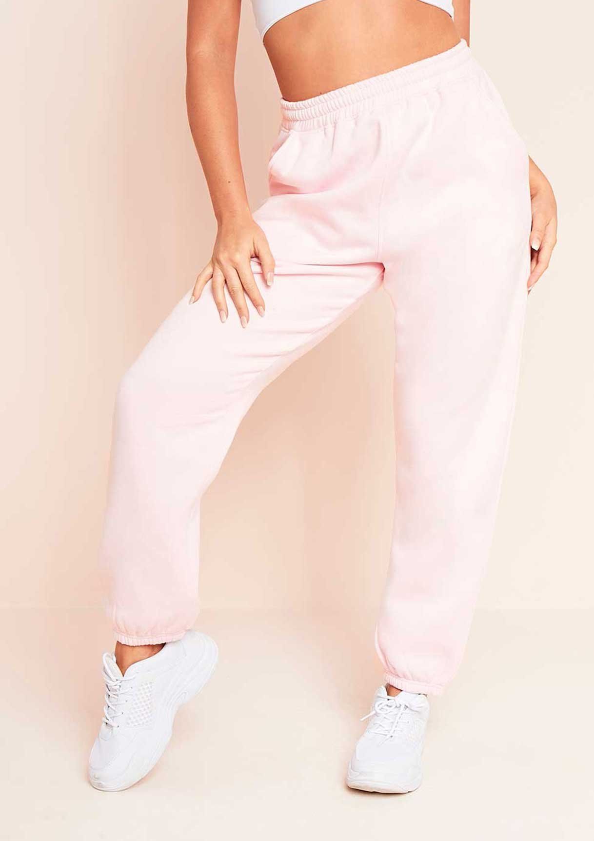 Pastel Pink Casual Joggers