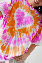 Φόρτωση εικόνας στο εργαλείο προβολής Συλλογής, Orange Tie Dye Heart Tee Dress

