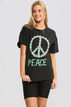 将图片加载到图库查看器中，White Peace Round Neck T-shirt

