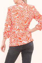 Charger l&#39;image dans la galerie, Orange Printed Tailored Blazer
