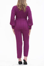 Charger l&#39;image dans la galerie, GreyTie Waist Jumper and Trousers Co-ord Set
