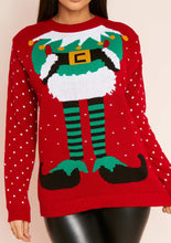Cargar imagen en el visor de la galería, Red Elf Knitted Christmas Jumper
