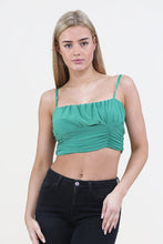 Load image into Gallery viewer, Orange Ruched Bralette Top
