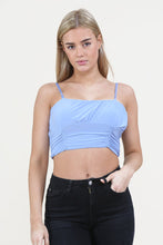 Load image into Gallery viewer, Orange Ruched Bralette Top
