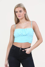 Load image into Gallery viewer, Orange Ruched Bralette Top
