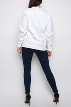 Cargar imagen en el visor de la galería, White New York Oversized Sweatshirt
