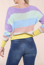 Φόρτωση εικόνας στο εργαλείο προβολής Συλλογής, Yellow Stripe Button Knitted Cardigan
