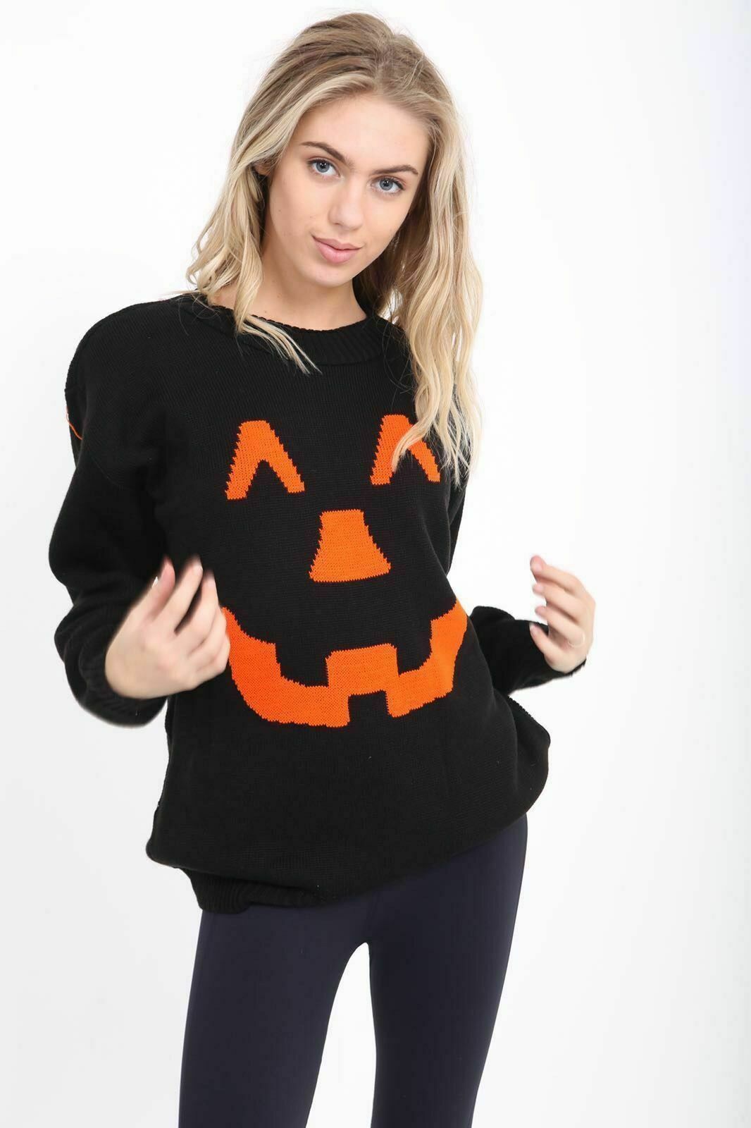 Halloween Pumpkin Knitted Jumper